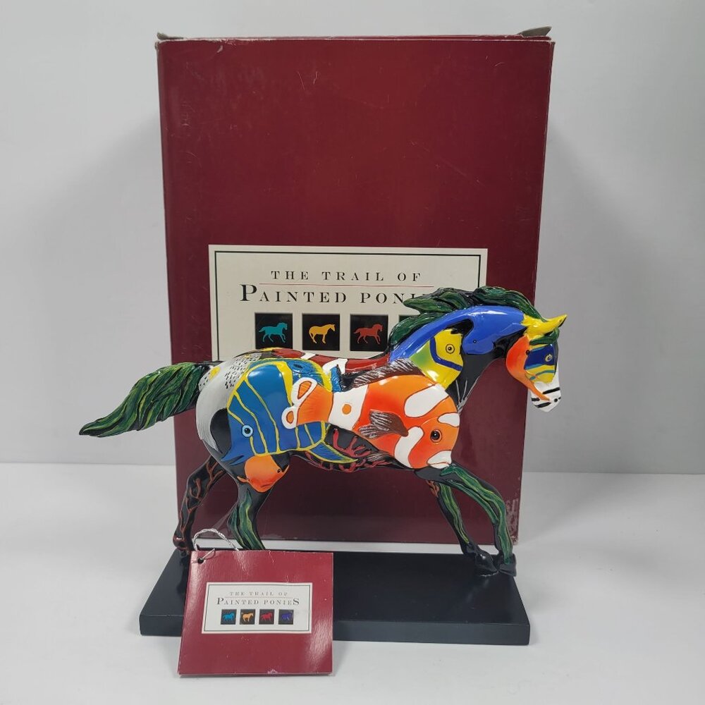 Trail Of Painted Ponies Tropical Reef Horse Figurine By Holman 2005